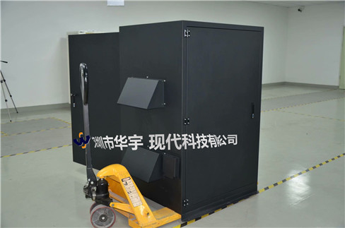 我司21號發(fā)貨浙江，為浙江某公司提供定制款恒溫恒濕戶外投影儀安裝柜(圖1)