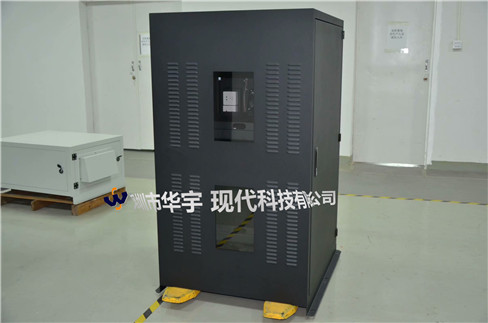 我司21號發(fā)貨浙江，為浙江某公司提供定制款恒溫恒濕戶外投影儀安裝柜(圖2)